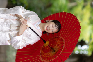 白無垢(小物：ピンク合わせ)