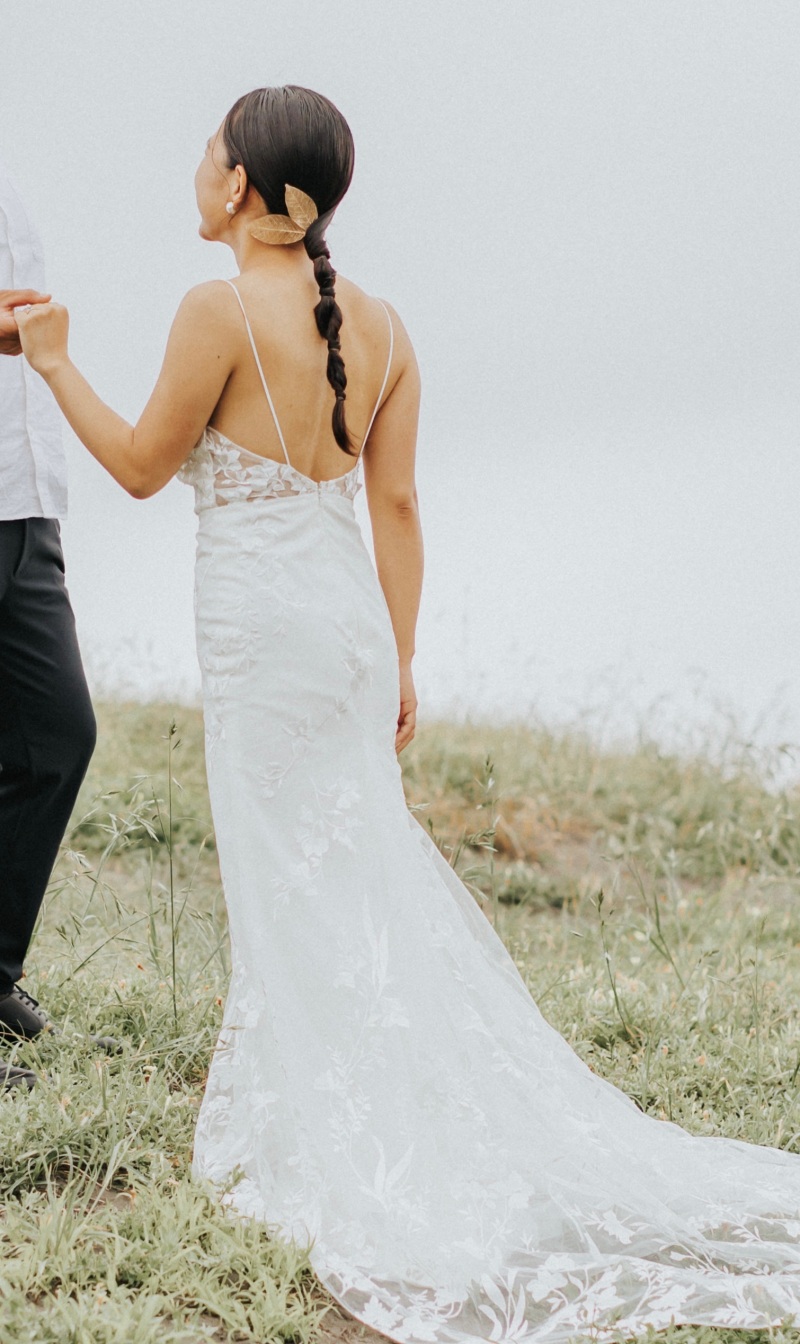 オープンバックキャミソールドレス