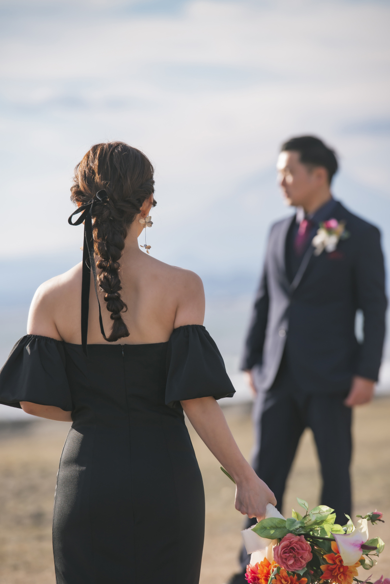 ブラックソフトマーメイドドレス