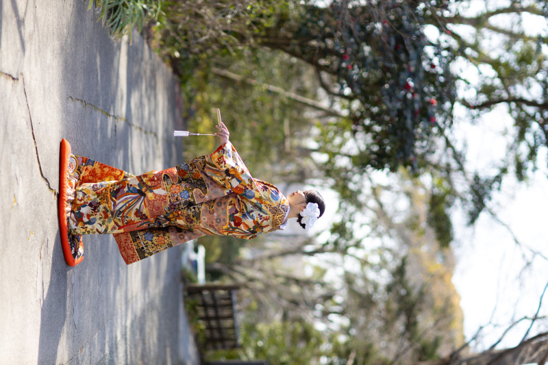 色打掛　赤&times;金　豪華絢爛打掛