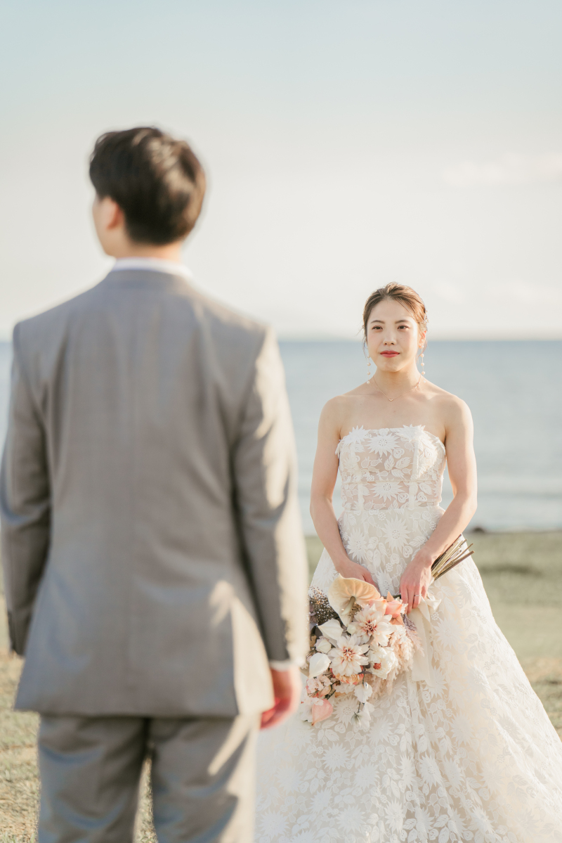 チューブトップAラインドレス(ボタニカルスタイル)