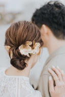 ゴールドフラワーヘッドピースセット