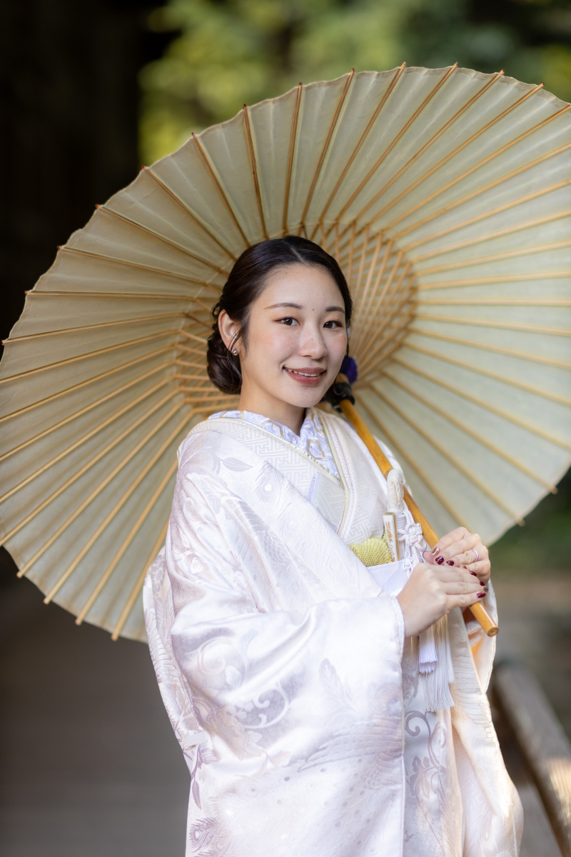 白無垢(小物：ゴールド合わせ)