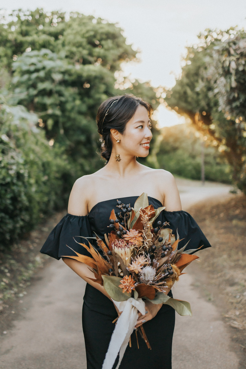 ブラックソフトマーメイドドレス