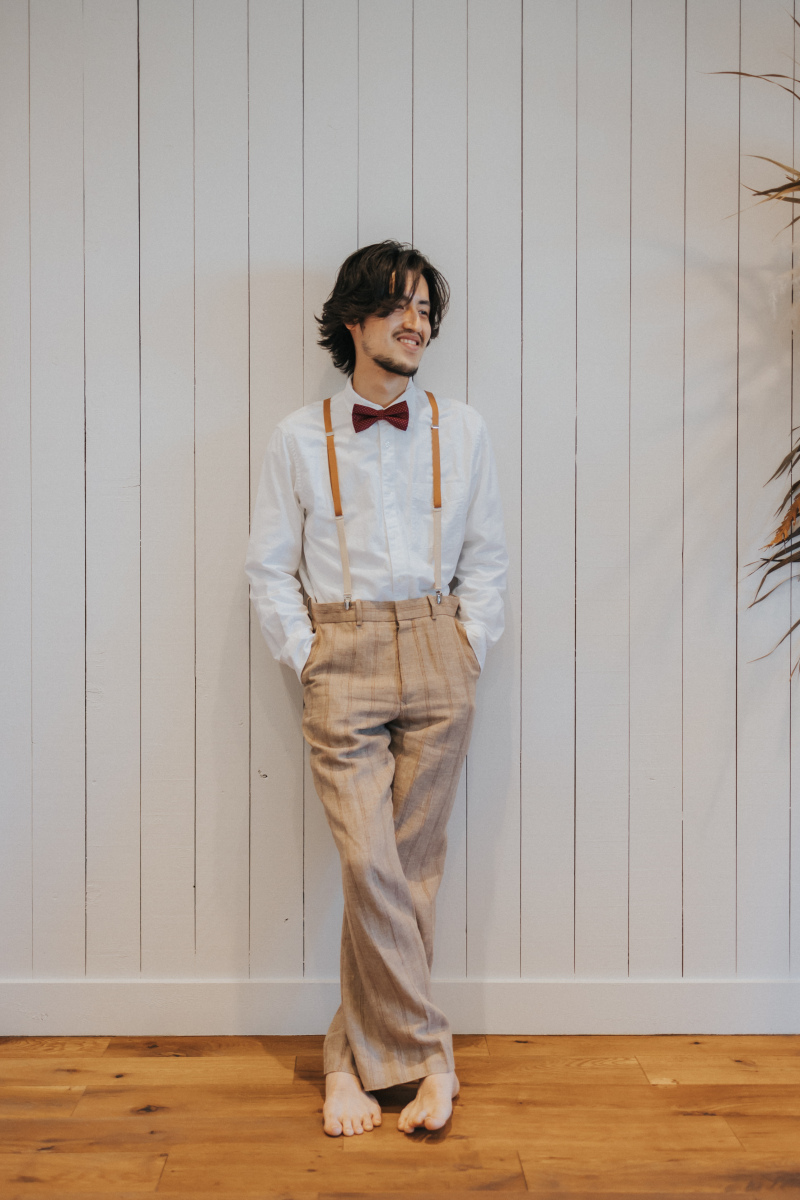 蝶ネクタイ &times; サスペンダースタイル