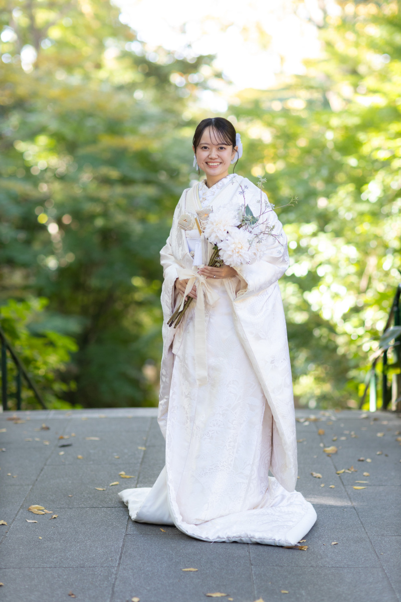 白無垢(小物：ゴールド合わせ)