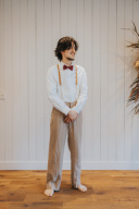 蝶ネクタイ &times; サスペンダースタイル