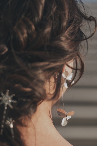 マットシルバーピアス