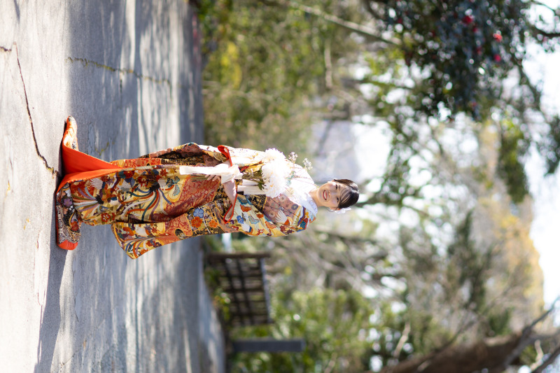 色打掛　赤&times;金　豪華絢爛打掛