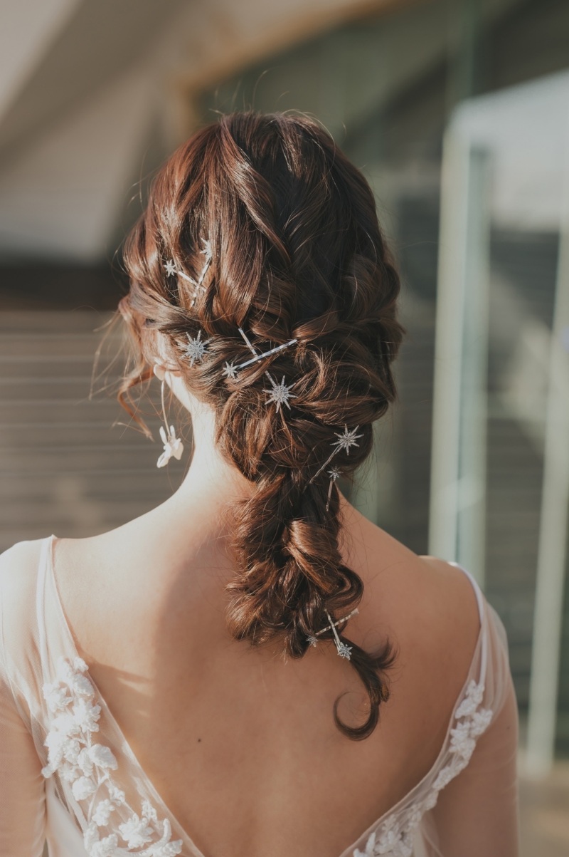 スターモチーフヘアピン