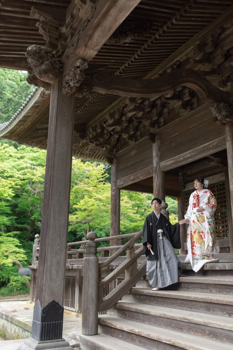 妙本寺ならではの建築美とともに