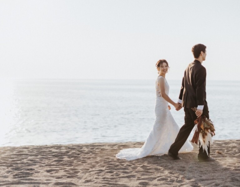 三浦海岸の砂浜にて