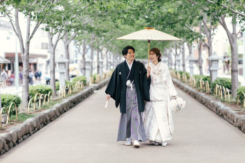 妙本寺と鎌倉の風景が彩る、特別な前撮り｜5月の和装撮影