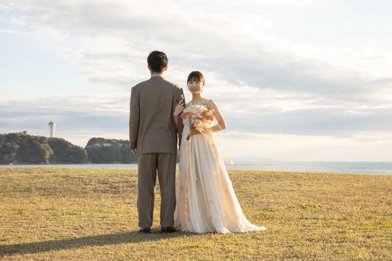 湘南の景色とともに残す一枚