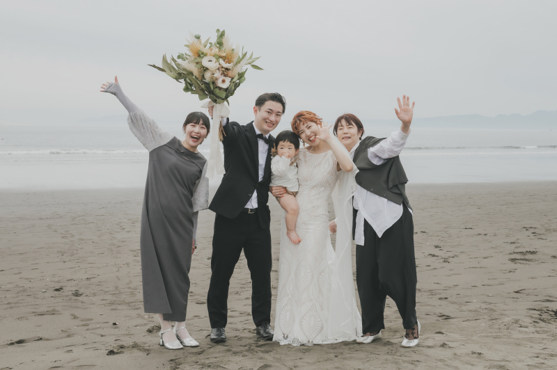 春の江ノ島海岸｜笑顔いっぱいのfamily photo