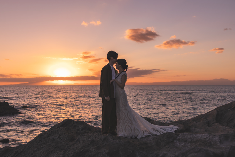 水平線とサンセット