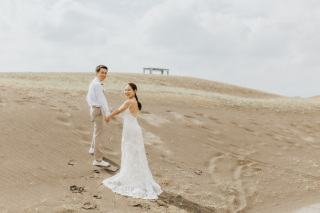 3月の片瀬海岸｜日中のフォトウェディング