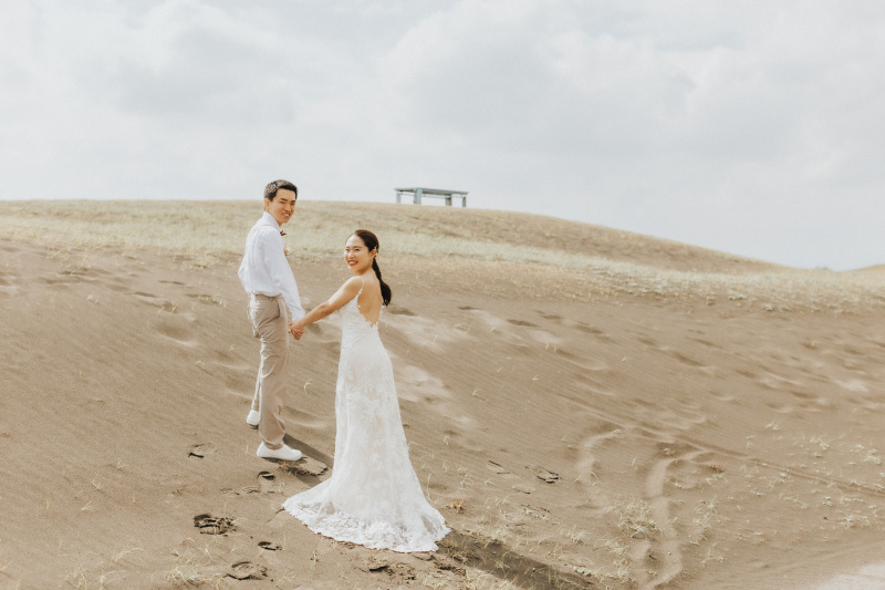 3月の片瀬海岸｜日中のフォトウェディング