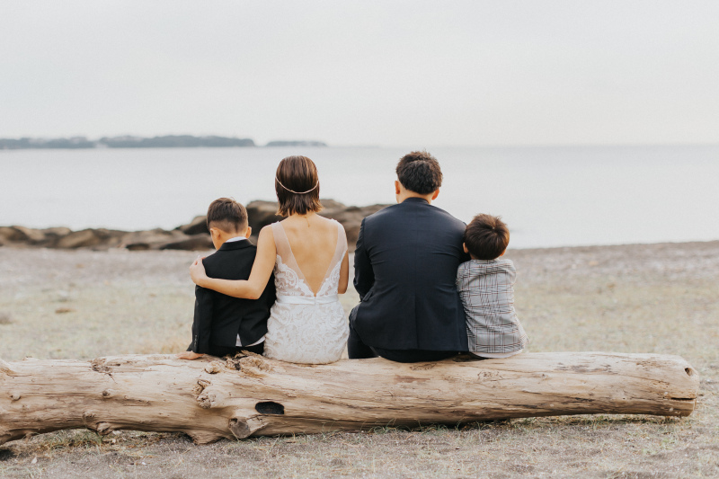 自然体の笑顔と、家族のぬくもり｜三浦海岸