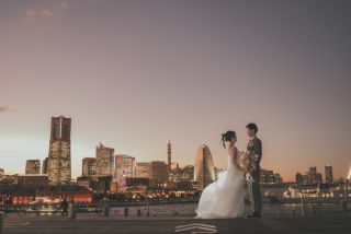 みなとみらい｜大桟橋・夜景のフォトウェディング