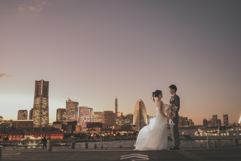 みなとみらい|大桟橋・夜景のフォトウェディング