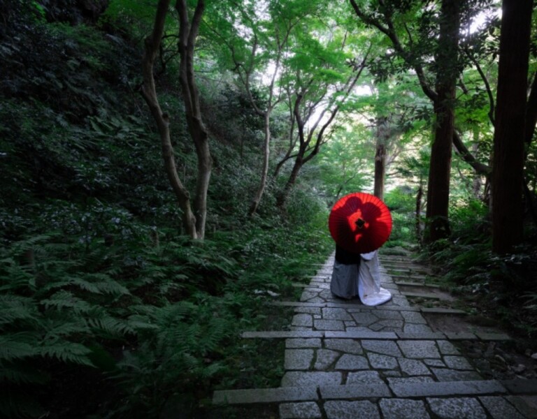 和装でもロマンチックな撮影！