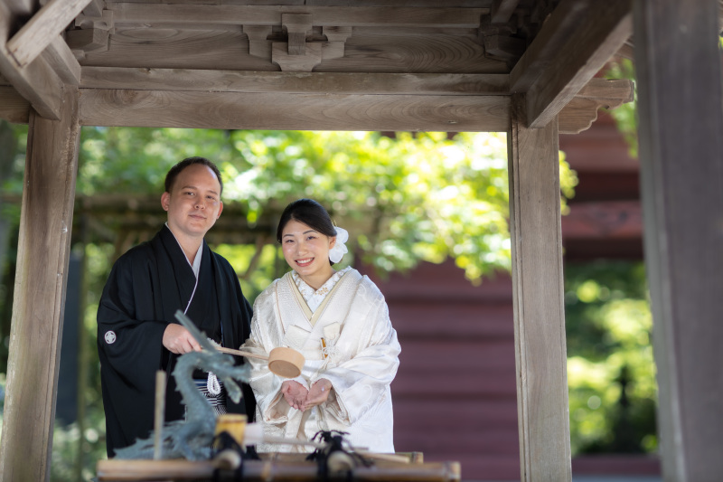 手水舎でのひととき