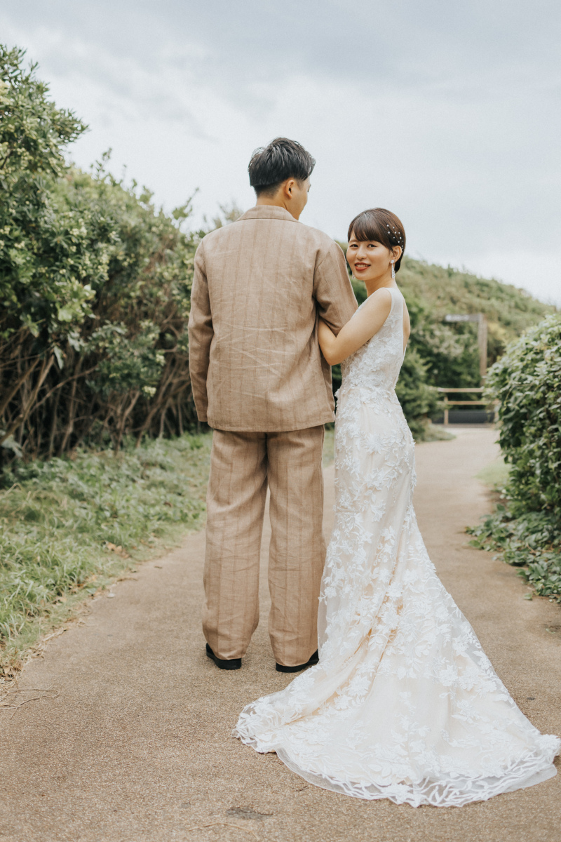 振り返りショットに映る新婦様の美しさ