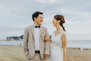 片瀬海岸で過ごす大切な時間｜江ノ島フォトウェディング