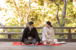 12月の妙本寺｜和装撮影