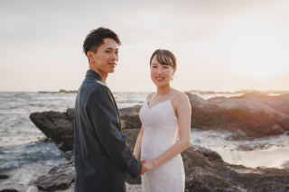 城ヶ島の自然が彩る。ナチュラルな前撮り｜城ヶ島撮影