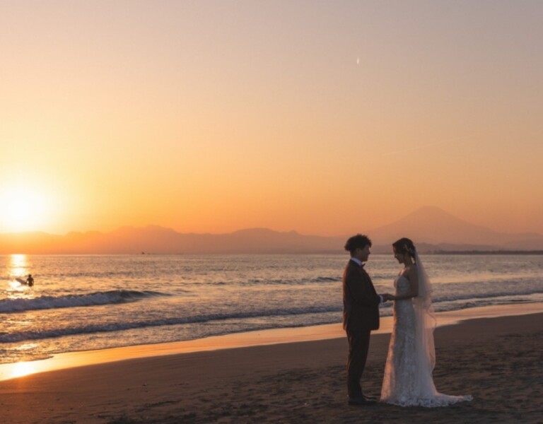 富士山と海を背景に！！