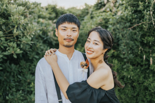 江ノ島フォトウェディング・前撮り｜海で自然体に撮影できたおしゃれカップル