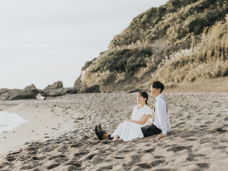 シンプルコーディネートが映えるロケーション・・・