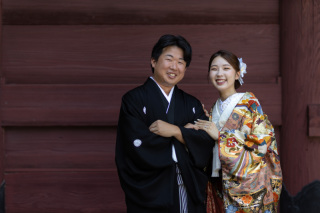 歴史ある妙本寺で、ふたりらしく残す和装フォト