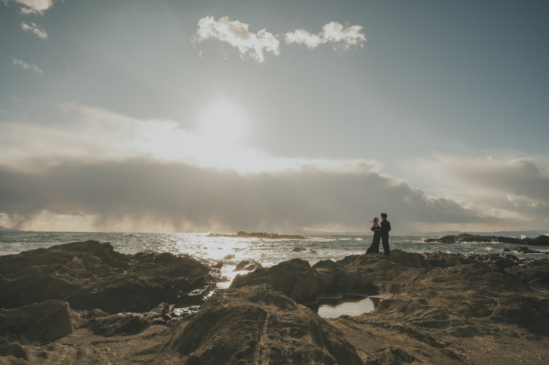 ドローン撮影でダイナミックな前撮りムービー