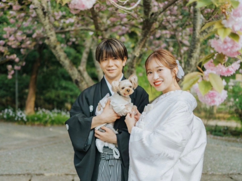 diar wedding　_ペットと一緒に撮影できる