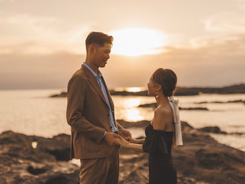 お天気に恵まれると雄大な夕日が望める
