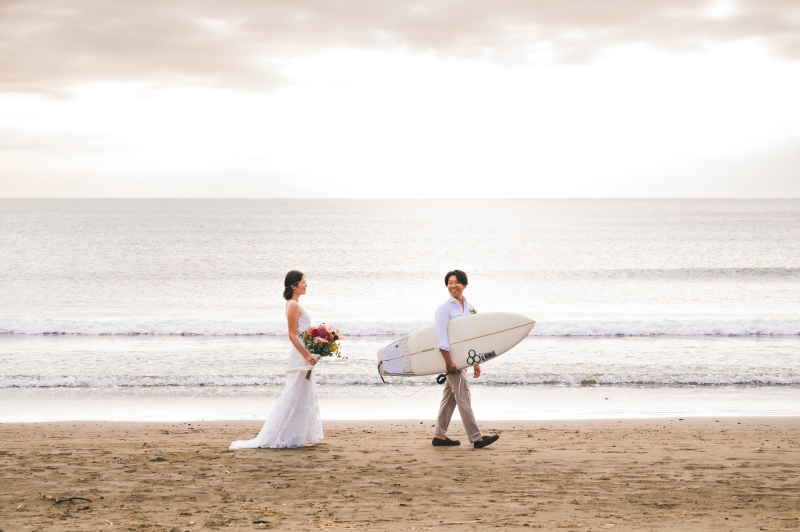 diar wedding　_海で撮影できる