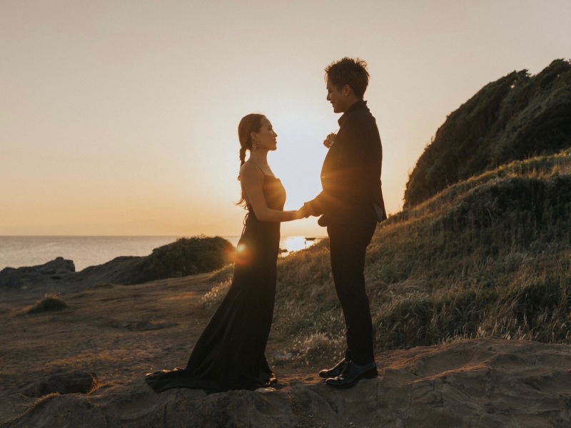 夕陽を臨める湘南のロケーション