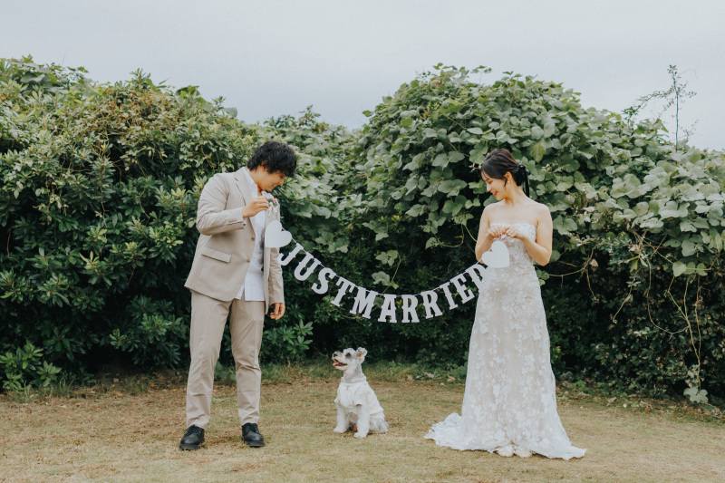 diar wedding　_ペットと一緒に撮影できる