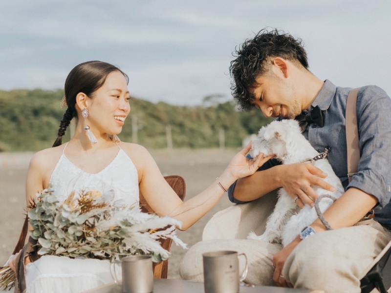 diar wedding　_ペットと一緒に撮影できる