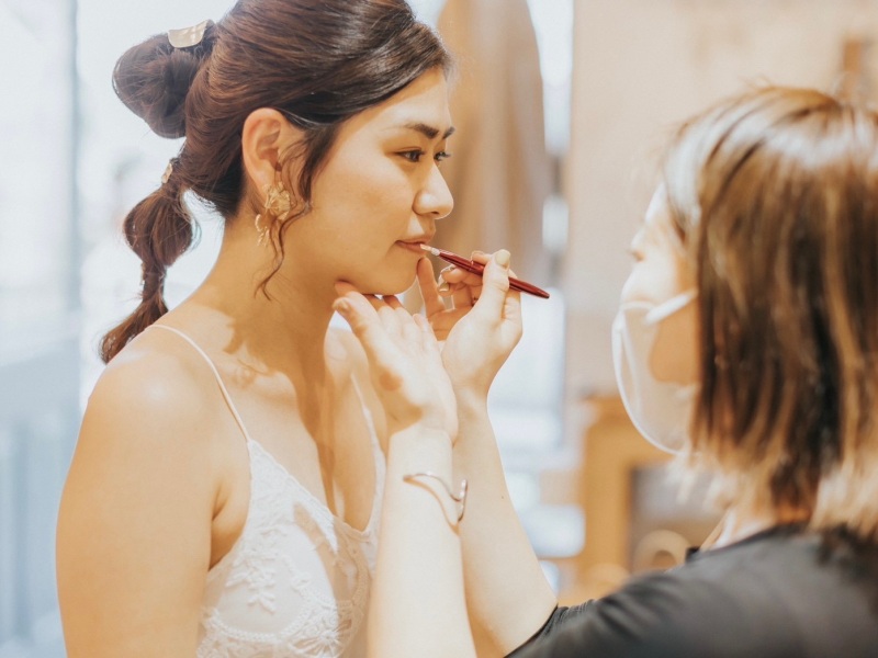 diar wedding　_ヘアメイクのリハーサルができる