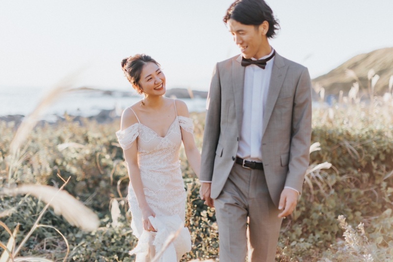 diar wedding　_海で撮影できる