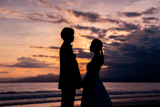 diar wedding_夕陽ロケーション