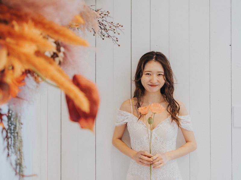 アトリエでスタジオ撮影