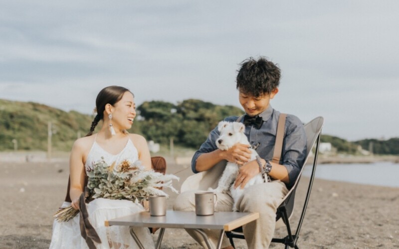 diar wedding　_ペットと一緒に撮影できる