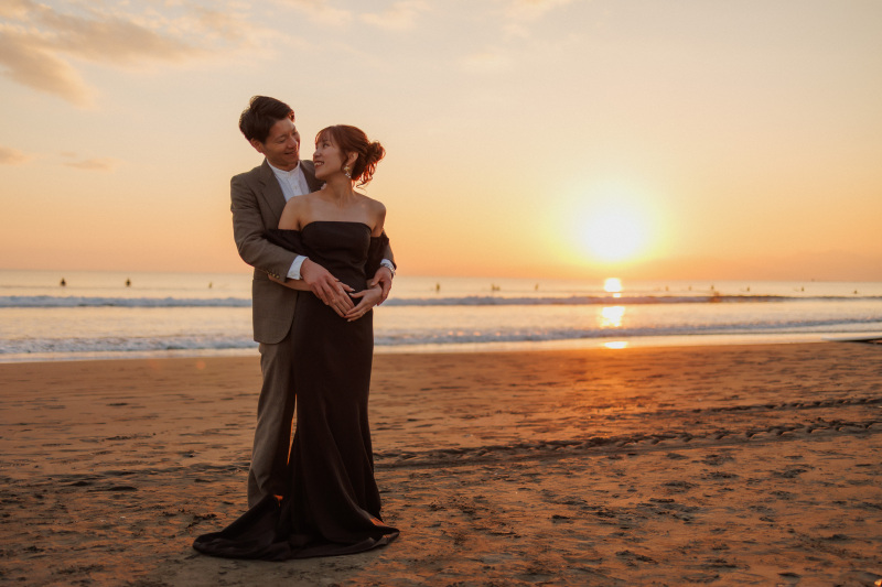 diar wedding　_海で撮影できる