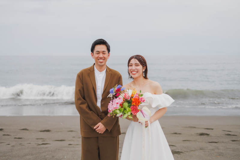 《和装+洋装》鎌倉和装 & 茅ヶ崎海岸で洋装｜写真データ・着付け・ヘアメイク・衣装全て込み