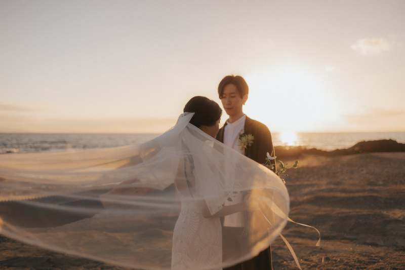 【ヘアリハ込で安心】夕陽が美しい秋シーズン｜城ヶ島ロケーションフォトが追加料金なしの特別価格｜￥192,500&rarr;￥187,000